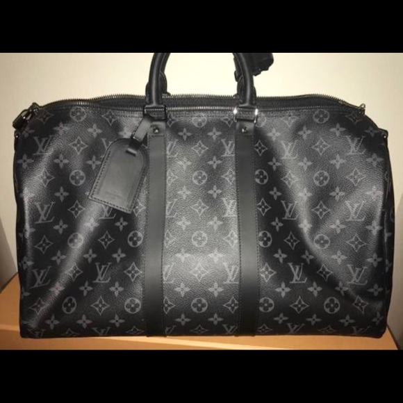 HOLD❌LOUIS VUITTON KEEPALL 45 B ECLIPSE - Picture 15 of 16